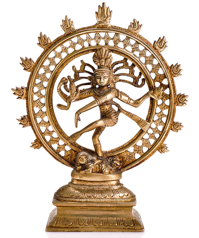 Statue of Shiva Nataraja - Lord of Dance isolated